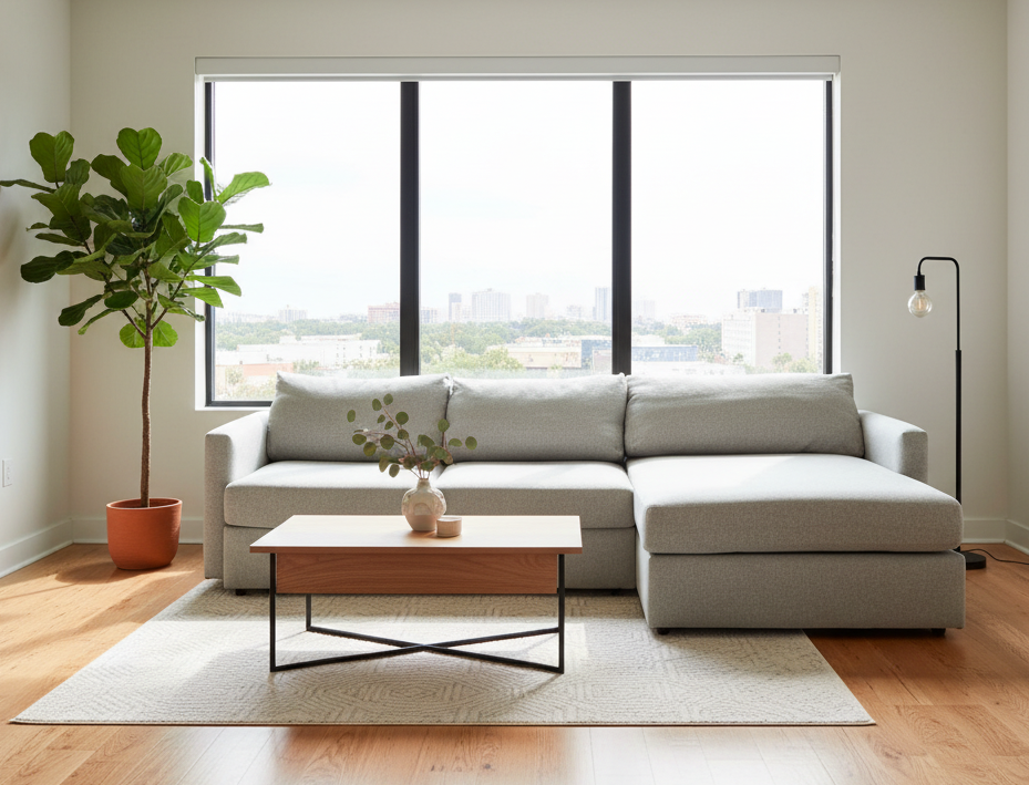 Gray Modular Sectional Sofa – Like New
