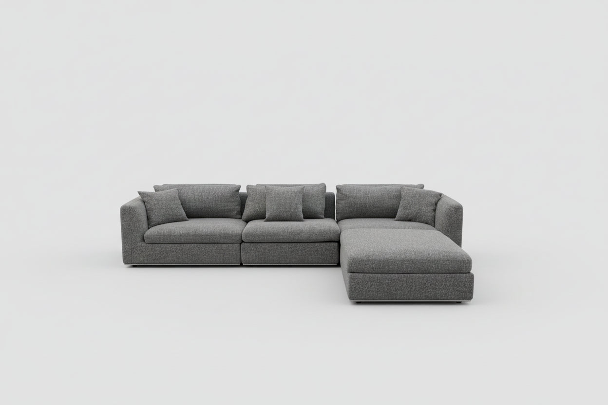 Modular Sectional Sofa – Gray | Like New