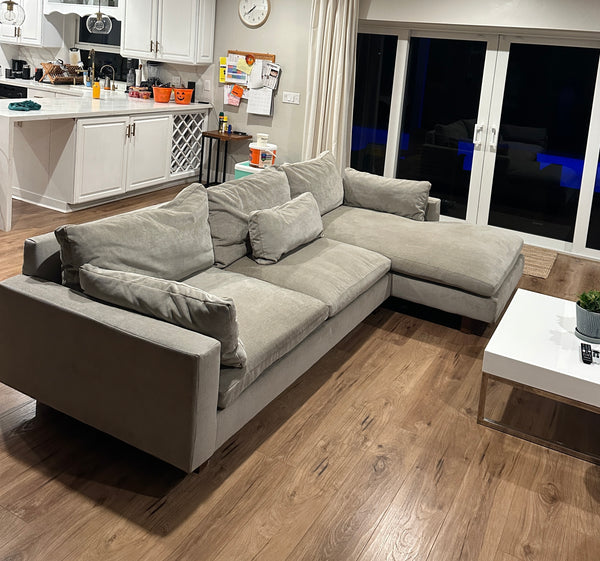 Gray Fabric Sectional